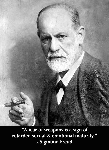 Sigmund Freud fear of weapons guns
